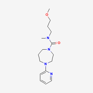 molecular formula C16H26N4O2 B7672371 N-(3-methoxypropyl)-N-methyl-4-pyridin-2-yl-1,4-diazepane-1-carboxamide 