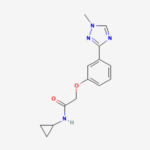 N-cyclopropyl-2-[3-(1-methyl-1,2,4-triazol-3-yl)phenoxy]acetamide