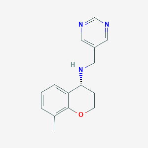 (4R)-8-methyl-N-(pyrimidin-5-ylmethyl)-3,4-dihydro-2H-chromen-4-amine