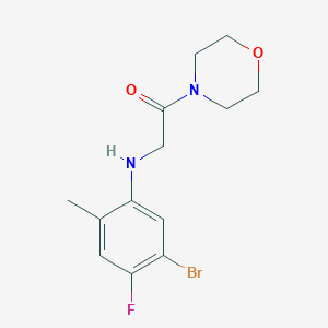 2-(5-Bromo-4-fluoro-2-methylanilino)-1-morpholin-4-ylethanone