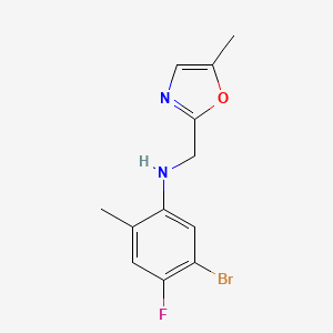 5-bromo-4-fluoro-2-methyl-N-[(5-methyl-1,3-oxazol-2-yl)methyl]aniline