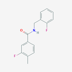 3-fluoro-N-(2-fluorobenzyl)-4-methylbenzamide