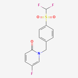 1-[[4-(Difluoromethylsulfonyl)phenyl]methyl]-5-fluoropyridin-2-one