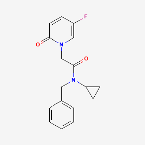 N-benzyl-N-cyclopropyl-2-(5-fluoro-2-oxopyridin-1-yl)acetamide