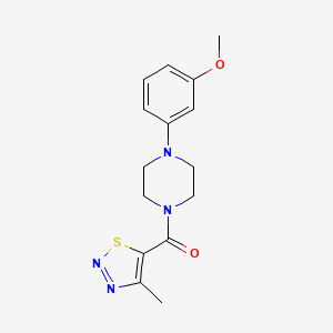 [4-(3-Methoxyphenyl)piperazin-1-yl]-(4-methylthiadiazol-5-yl)methanone