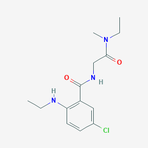 5-chloro-2-(ethylamino)-N-[2-[ethyl(methyl)amino]-2-oxoethyl]benzamide