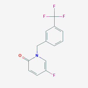 5-Fluoro-1-[[3-(trifluoromethyl)phenyl]methyl]pyridin-2-one