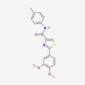 2-(3,4-dimethoxyphenyl)-N-(4-methylphenyl)-1,3-thiazole-4-carboxamide