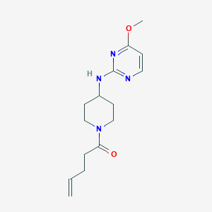 1-[4-[(4-Methoxypyrimidin-2-yl)amino]piperidin-1-yl]pent-4-en-1-one