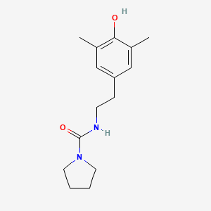 N-[2-(4-hydroxy-3,5-dimethylphenyl)ethyl]pyrrolidine-1-carboxamide