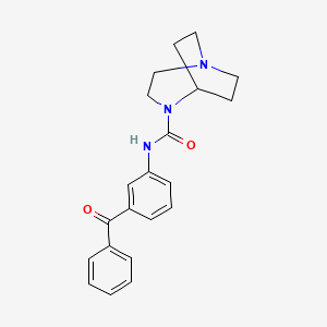 N-(3-benzoylphenyl)-1,4-diazabicyclo[3.2.2]nonane-4-carboxamide