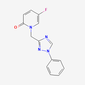 5-Fluoro-1-[(1-phenyl-1,2,4-triazol-3-yl)methyl]pyridin-2-one