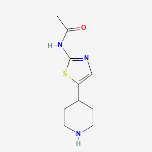 N-(5-piperidin-4-yl-1,3-thiazol-2-yl)acetamide