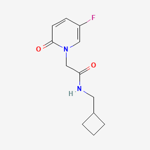 N-(cyclobutylmethyl)-2-(5-fluoro-2-oxopyridin-1-yl)acetamide