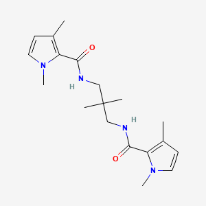 N-[3-[(1,3-dimethylpyrrole-2-carbonyl)amino]-2,2-dimethylpropyl]-1,3-dimethylpyrrole-2-carboxamide