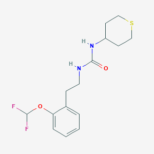 1-[2-[2-(Difluoromethoxy)phenyl]ethyl]-3-(thian-4-yl)urea