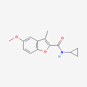 N-cyclopropyl-5-methoxy-3-methyl-1-benzofuran-2-carboxamide