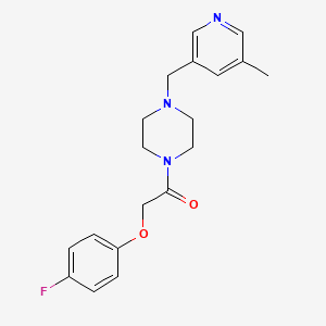 2-(4-Fluorophenoxy)-1-[4-[(5-methylpyridin-3-yl)methyl]piperazin-1-yl]ethanone