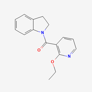 molecular formula C16H16N2O2 B7672664 2,3-Dihydroindol-1-yl-(2-ethoxypyridin-3-yl)methanone 