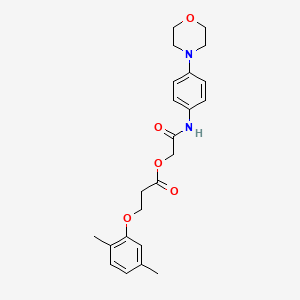 [2-(4-Morpholin-4-ylanilino)-2-oxoethyl] 3-(2,5-dimethylphenoxy)propanoate