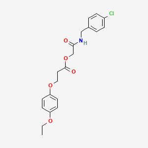 [2-[(4-Chlorophenyl)methylamino]-2-oxoethyl] 3-(4-ethoxyphenoxy)propanoate