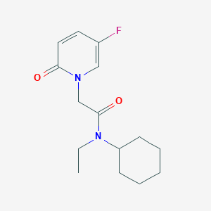 N-cyclohexyl-N-ethyl-2-(5-fluoro-2-oxopyridin-1-yl)acetamide