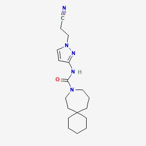 N-[1-(2-cyanoethyl)pyrazol-3-yl]-9-azaspiro[5.6]dodecane-9-carboxamide