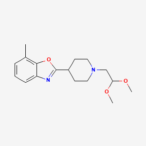 2-[1-(2,2-Dimethoxyethyl)piperidin-4-yl]-7-methyl-1,3-benzoxazole