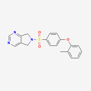 6-[4-(2-Methylphenoxy)phenyl]sulfonyl-5,7-dihydropyrrolo[3,4-d]pyrimidine