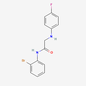 molecular formula C14H12BrFN2O B7672818 N-(2-bromophenyl)-2-(4-fluoroanilino)acetamide 