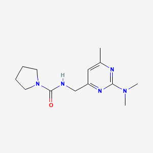 N-[[2-(dimethylamino)-6-methylpyrimidin-4-yl]methyl]pyrrolidine-1-carboxamide