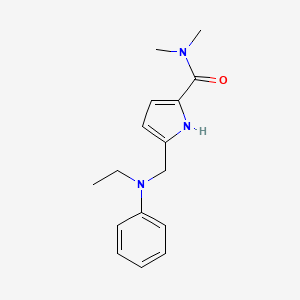 5-[(N-ethylanilino)methyl]-N,N-dimethyl-1H-pyrrole-2-carboxamide