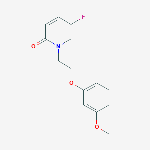 5-Fluoro-1-[2-(3-methoxyphenoxy)ethyl]pyridin-2-one