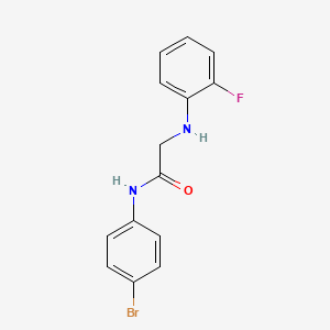 N-(4-bromophenyl)-2-(2-fluoroanilino)acetamide