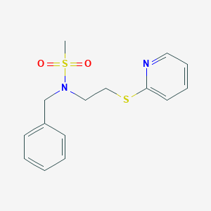 N-benzyl-N-(2-pyridin-2-ylsulfanylethyl)methanesulfonamide