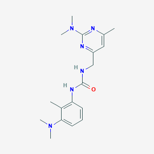 1-[3-(Dimethylamino)-2-methylphenyl]-3-[[2-(dimethylamino)-6-methylpyrimidin-4-yl]methyl]urea