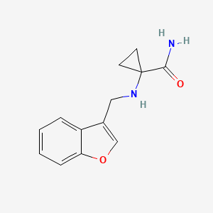 1-(1-Benzofuran-3-ylmethylamino)cyclopropane-1-carboxamide