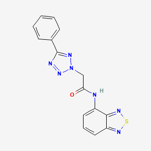 N-(2,1,3-benzothiadiazol-4-yl)-2-(5-phenyltetrazol-2-yl)acetamide