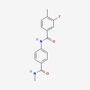 3-fluoro-4-methyl-N-[4-(methylcarbamoyl)phenyl]benzamide