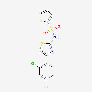 N-[4-(2,4-dichlorophenyl)-1,3-thiazol-2-yl]thiophene-2-sulfonamide