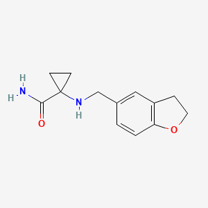 1-(2,3-Dihydro-1-benzofuran-5-ylmethylamino)cyclopropane-1-carboxamide