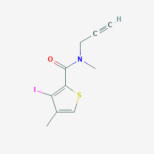 3-iodo-N,4-dimethyl-N-prop-2-ynylthiophene-2-carboxamide