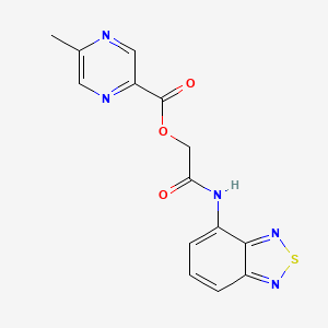 [2-(2,1,3-Benzothiadiazol-4-ylamino)-2-oxoethyl] 5-methylpyrazine-2-carboxylate