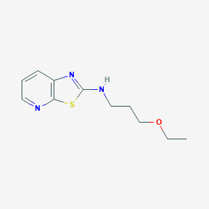 molecular formula C11H15N3OS B7673132 N-(3-ethoxypropyl)-[1,3]thiazolo[5,4-b]pyridin-2-amine 