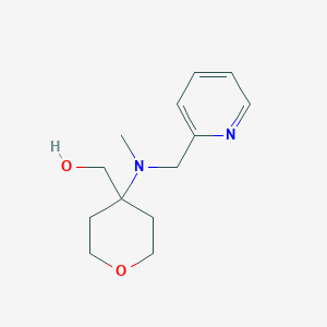 molecular formula C13H20N2O2 B7673152 [4-[Methyl(pyridin-2-ylmethyl)amino]oxan-4-yl]methanol 