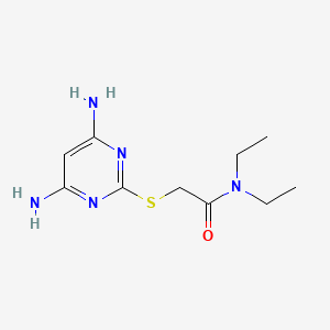 2-[(4,6-diaminopyrimidin-2-yl)sulfanyl]-N,N-diethylacetamide