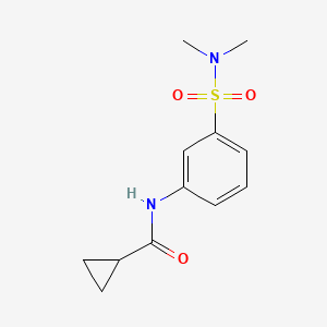 N-[3-(dimethylsulfamoyl)phenyl]cyclopropanecarboxamide