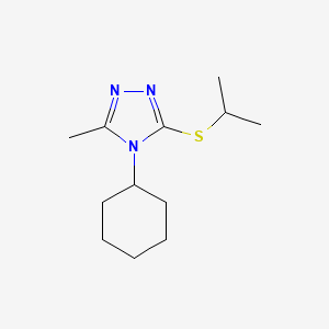 4-Cyclohexyl-3-methyl-5-propan-2-ylsulfanyl-1,2,4-triazole