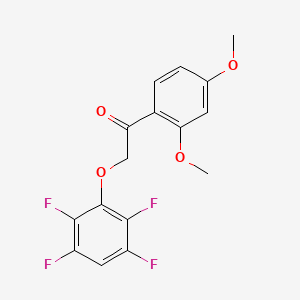 1-(2,4-Dimethoxyphenyl)-2-(2,3,5,6-tetrafluorophenoxy)ethanone