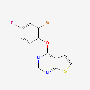 4-(2-Bromo-4-fluorophenoxy)thieno[2,3-d]pyrimidine